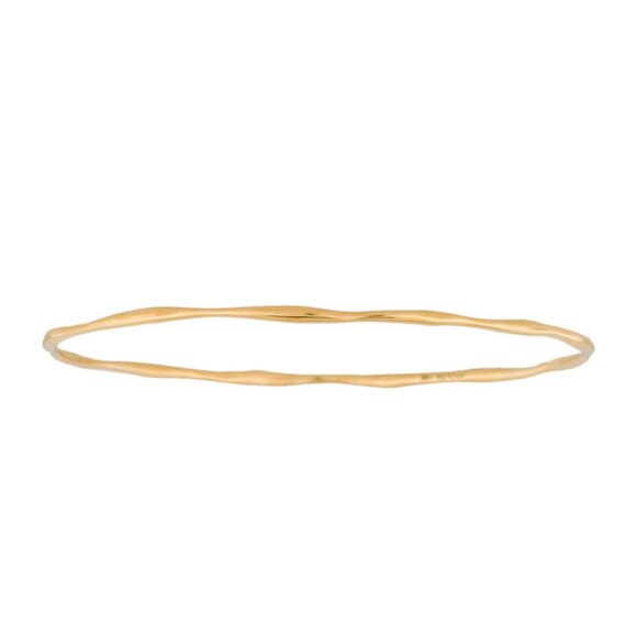 IPPOLITA 18K 750 YELLOW GOLD SMOOTH SQUIGGLE CLASSICO BANGLE BRACELET - Picture 3 of 6